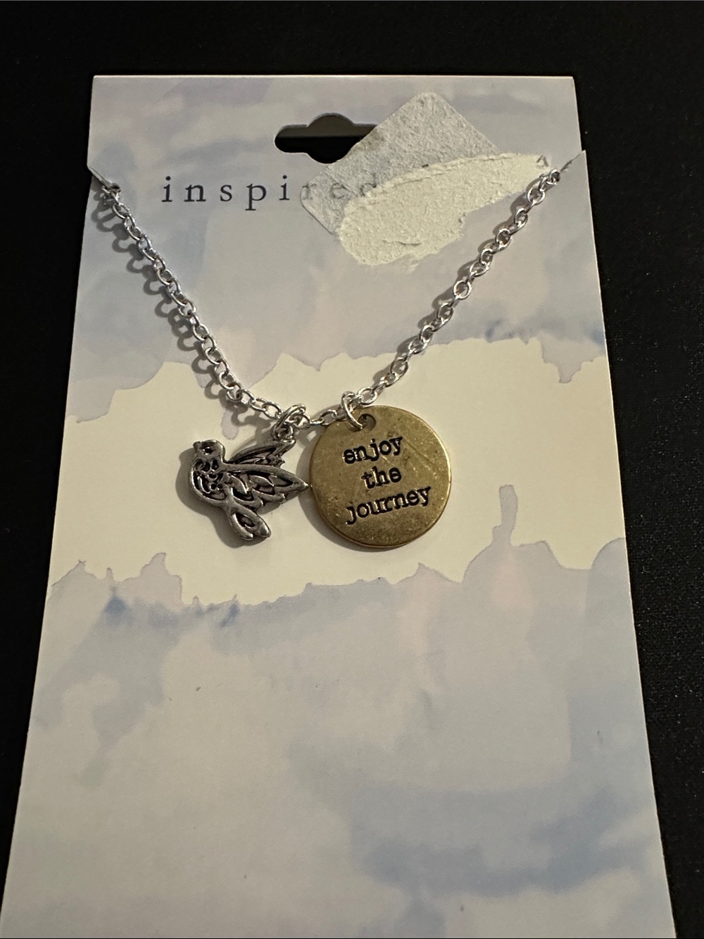 Inspirational 'Enjoy the Journey' Silver Pendant Necklace
#20